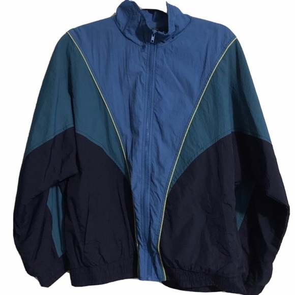 Wild Fable Color Block Zip Up Windbreaker Jacket with Pockets Size Medium - Picture 3 of 6